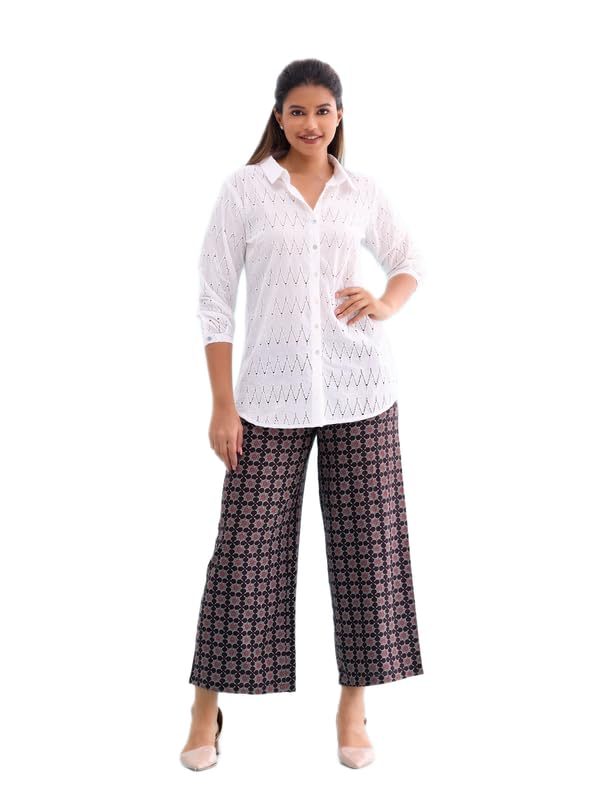 go colors Soft Viscose Printed Palazzo Full Length for Women| Breathable, Mid Rise-picture-41