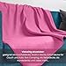 wometo Polar Fleecedecke oekoTex 130x160 ca. 400g mit Anti-Pilling und Kettelrand rosa