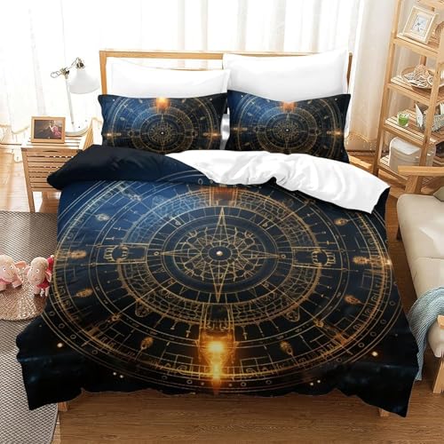 Housse de couette 200x200 fermeture éclair ultra douce pour lit - 3