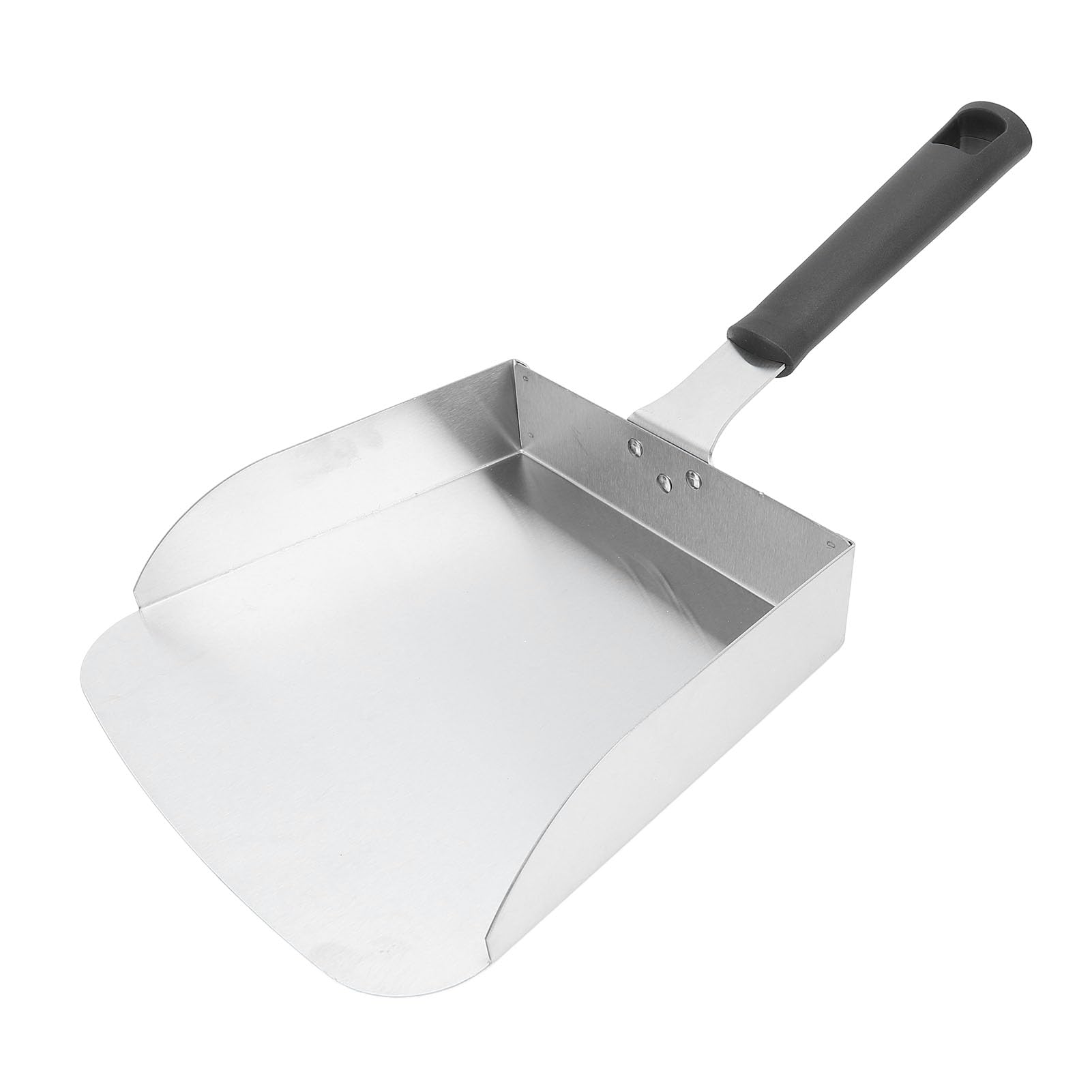 Large Griddle Scoop, Stainless Steel Food Shovel Grilling Food Mover Stainless Steel Grilling Food Mover Food Shovel Burger Spatula for Stir Fry Cook