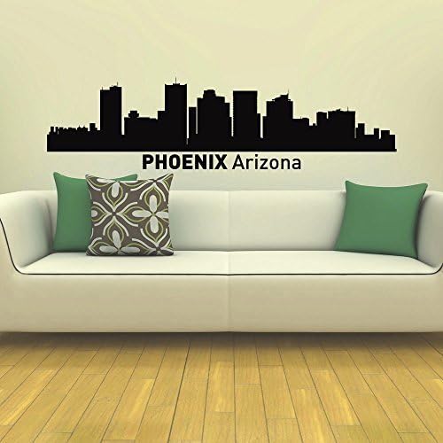 Amazon Wall Decal Vinyl Sticker Phoenix Skyline City Scape Silhouette