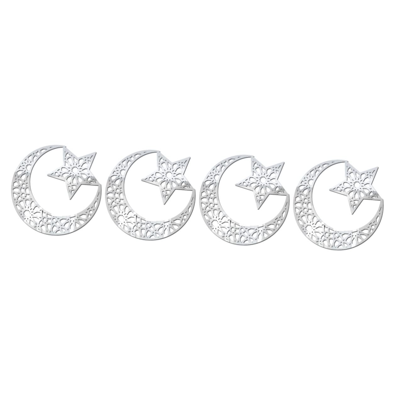 Stickers muraux lune et étoiles autocollants acrylique pour surfaces lisses