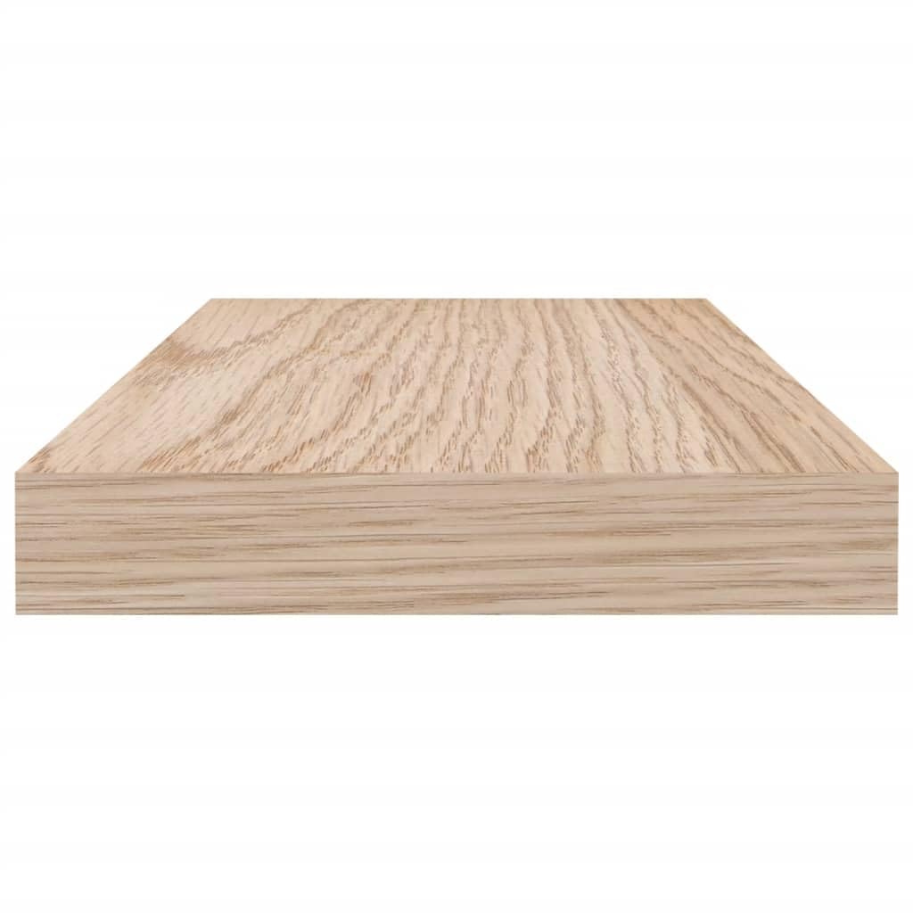 Juego de 4 estantes flotantes, 110 x 23,5 x 4 cm, de madera con chapa de roble, soporte invisible, estante de pared estable para salón, oficina, cocina y dormitorio