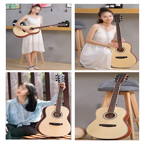 BAIYING Guitare, Ton Chaud Sentir l’aise Dos Arqué Corde Acier étudiant Hommes Femmes Guitare De Voyage, 12 Modèles… - Les Beatles, Paul McCartney, John Lennon, RIngo Starr, George Harrison BAIYING Guitare, Ton Chaud Sentir l'aise Dos Arqué Corde Acier étudiant Hommes Femmes Guitare De Voyage, 12 Modèles… – Image 4