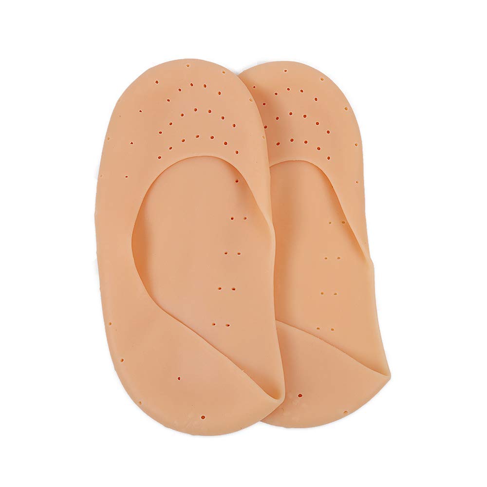 Top Select Silicone Foot Protector Moisturizing Socks for Foot-Care and Heel Cracks For Men And Women - (Free Size) (Pair of 1) 1