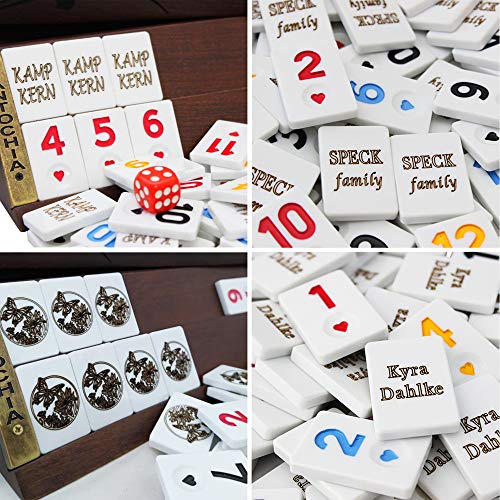 Juego de Rummy de Madera Personalizado con Estuche miniatura 6