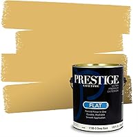 Vista 151 de PRESTIGE Pinturas de pintura exterior e imprimación en uno, 1 galón, plano, combinación comparable de Benjamin Moore* Manzanilla*
