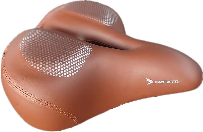 Oversized Bike Seat Wide Comfort Bike Saddle Cushion for Women & Men, Large Bike Seat Universal for Road Bike, Spin Bike and Cruiser Bicycle