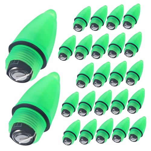 VICASKY 25Pcs Fishing Alarm Lamps LED Night Lights for Fishing Multipurpose Bite Alerts for Outdoor Use Present for Fishing Enthusiasts