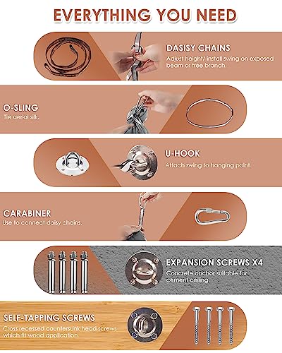 Sensory Swing For Kids And Adults, Uplayteck Special Needs Therapy Swing Indoor Outdoor, Hardware Included, Height Adjustable, Cuddle Ceiling Swing Hammock For Autism, Adhd, Sensory Processing Disorde #TOP7