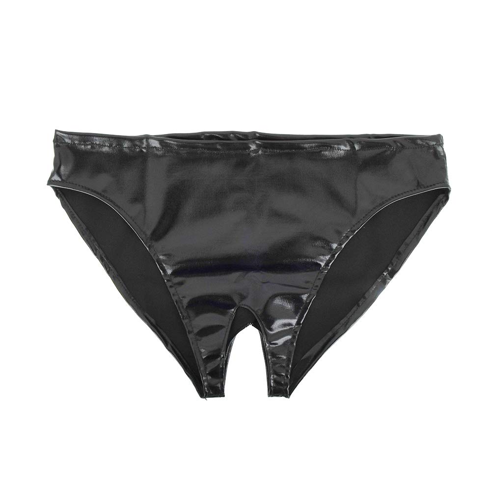 白フルバックパンティー　お尻 Amazon | 前後穴あきパンツ 光沢ストレッチ 股開きパンツ ラテックス ビニール 素材 ゆったりフルバック 女性用 | RARENESS |  レディースセクシーショーツ