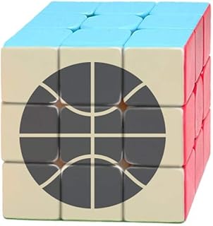 Basketball Sport Simple Geometry Pattern Magic Cube Puzzle 3x3 Toy Game Play