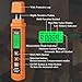 BOBOVAV Wood Moisture Meter - Pin Type, Portable 7-Material Calibration & 3-Color Alert, 0.0-58.0% Range ±2.0% Accuracy for Wood Logs Drywall Firewood Concrete Walls - Prevent Deformation & Peeling