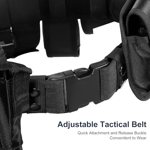 abcGoodefg Police Security Duty Belts Correctional Officers Ultility Cop Costume Belt Law Enforcement for Women Men Hunting4