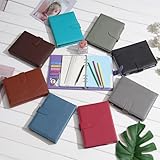 Wason A5 Diary Leather PU Lined Notebook Refillable Paper Journal, Removable Ring Binder Portfolio with Clipboard Writing Notepad and Pen for Travel Business School Agenda Organizer (Mist Blue) - Image 7