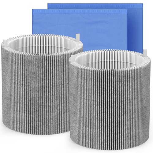 Image of 2 Packs 511 Mixed Carbon Replacement filter Compatible with Blueair Blue Pure 511 Air Purifi-er with 2pcs Washable Cloth Cover Pre-filters