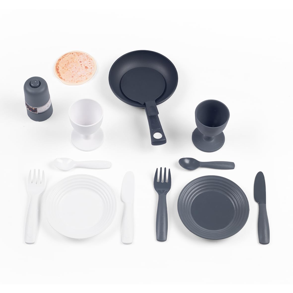 Smoby - Cucina Nova - Giocattolo d'imitazione per bambini - 13 accessori - Colori tenui - Dai 18 mesi - Prodotto in Francia