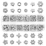 ★ Creazione di gioielli perfetti: questi set di perline in metallo aggiungono un tocco di design esotico a quasi tutti i progetti di perline. Ideale per collane, bracciali, orecchini, cavigliere, chiusure lampo, portachiavi, catene di maglioni e molti altri prodotti artigianali.