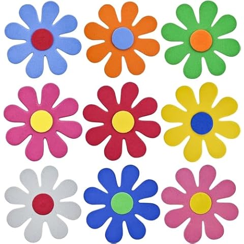 100 PCS Daisy Flower Cutouts for Parties Cover