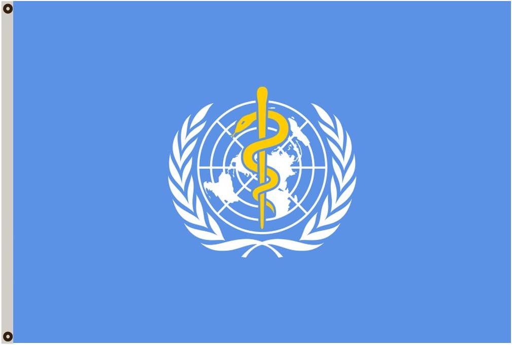 Fyon United Nations banner Agencies and organizations WHO World Health Organization flag 3x5ft