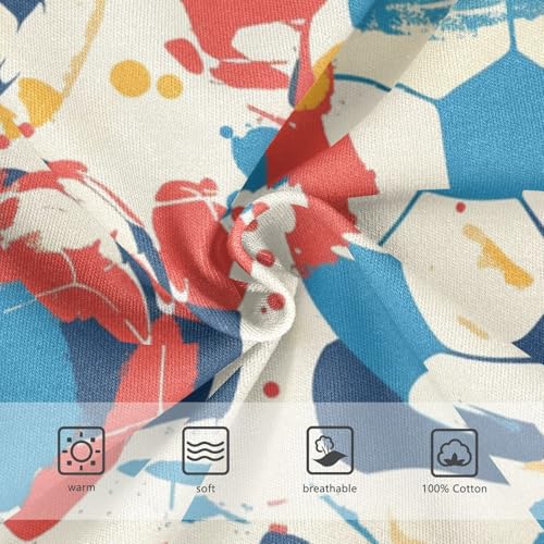 KLL Soccer Ball Pattern Baby Boys Comfort Briefs Underwear Breathable Children Undies3