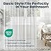 downluxe Shower Curtain Liner, PEVA Plastic Shower Liner with 3 Magnets, 72