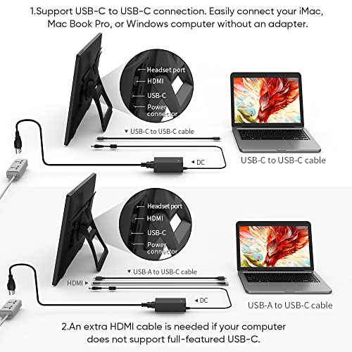 Image of XPPen Artist24 FHD Drawing Tablet with Full-Laminated Screen Pen Display with 8192 Pressure Levels and Battery-Free Pen, Adjustable Stand for Digital Drawing and Animation