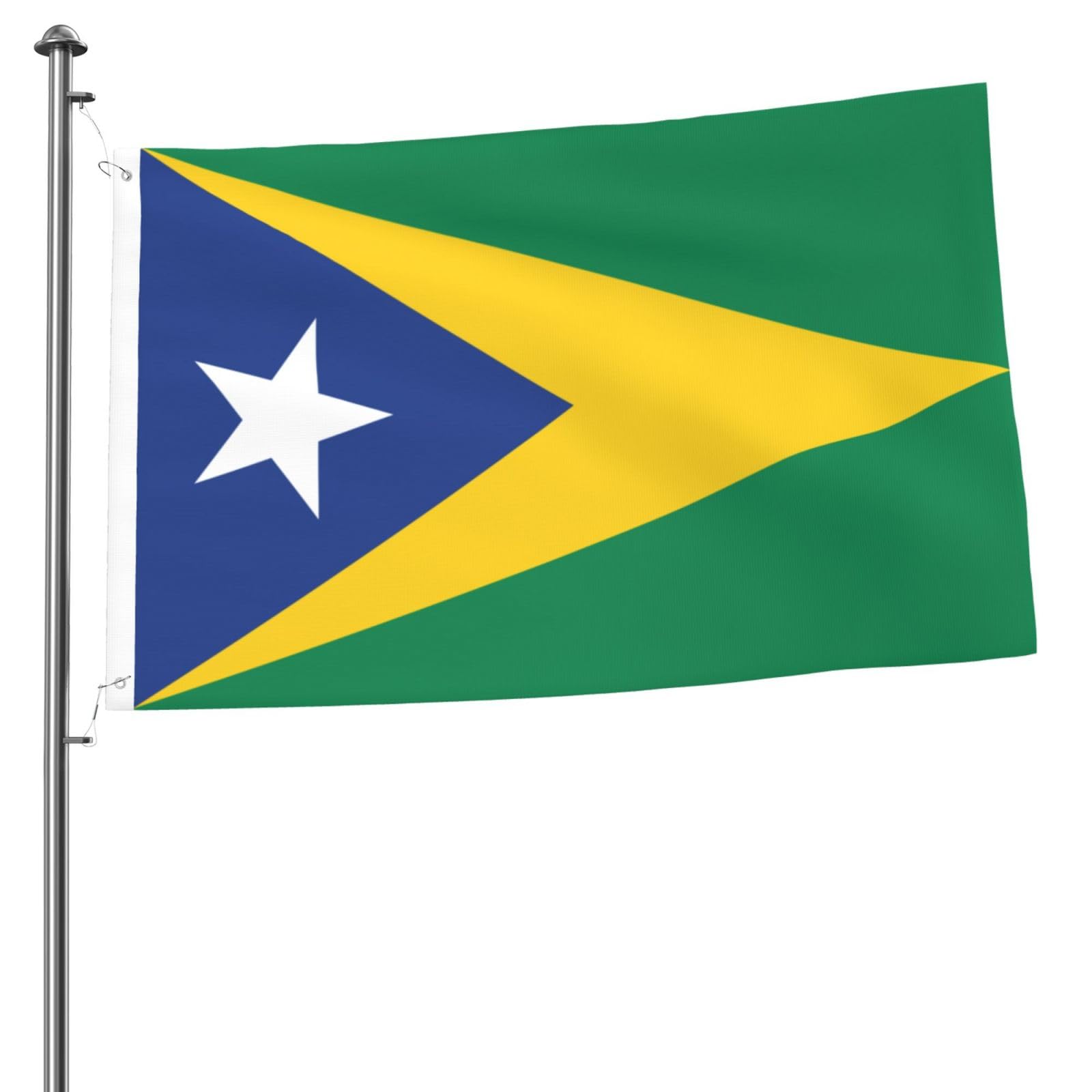 KOSPOGO Aguas Buenas 2x3 Ft Double Sided Flag, Multicolored, 36" x 24", Patriotic, Independence Day, Holiday, Celebration, Gift Giving, Flag