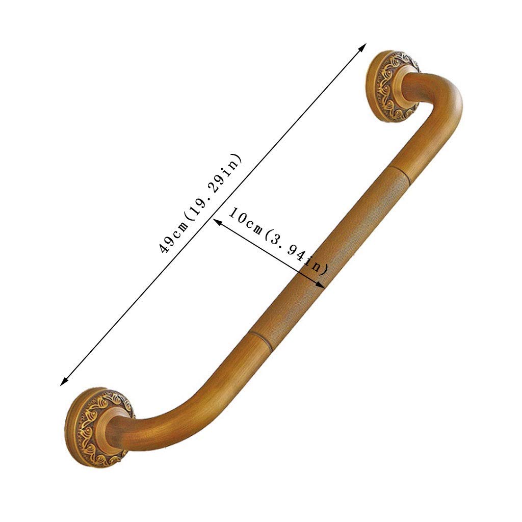 Maniglioni di Sicurezza per Bagno, corrimano per WC, Bagno, Hotel, Vasca da Bagno, ausili per la Vita Quotidiana, Tutto in Bronzo Antiscivolo, Anziano, Donna Incinta, disabile, Man
