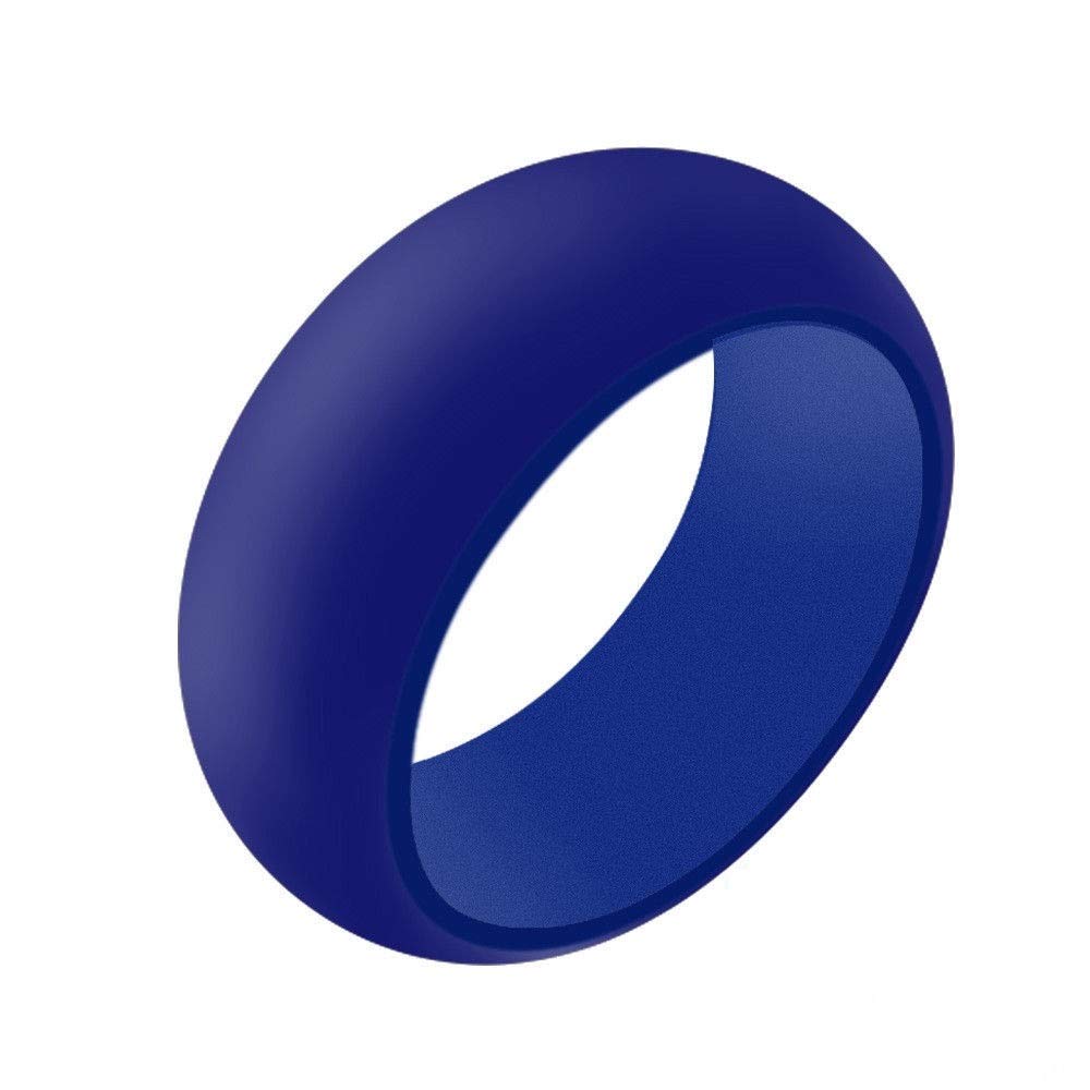 Boolavard anillo de bodas de silicona para hombres y mujeres asequible banda de goma de silicona, paquete de 7, 5 paquetes y singles - blanco, gris, plata, azul — view 10