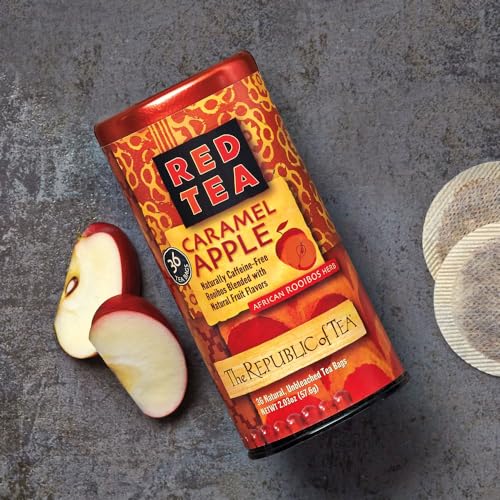 The Republic of Tea Caramel Apple Red Tea, 36-Count, Packaging may vary - Image 3