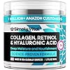SimplyVital Collagen, Retinol & Hyaluronic Acid Cream – Anti-Aging Face Moisturizer for Face, Firming Skin Care Neck & Décolleté – Made in USA, Daily Moisturizer Face Cream Day & Night – 1.7 fl.oz.