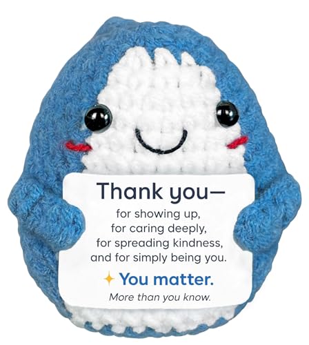 Krinisou Positive Animals Crochet Dolphin, Small Thank You Gifts for Women Men, Cute...