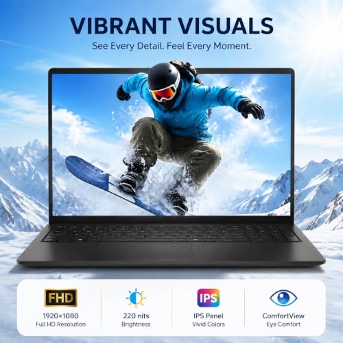 Image of Dell 15 Laptop Touchscreen, Intel Ultra 7-255U(12-Core), 640GB DDR5 20TB
