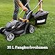 WORX WG733E Akku-Rasenmäher 20V, 33cm Schnittbreite, 35L Grasfangkorb (leistungsstarker Brushless-Motor, 6 Schnitthöheneinstellungen (25-75mm), Intellicut Technologie, inkl. 4Ah Akku & Ladegerät)