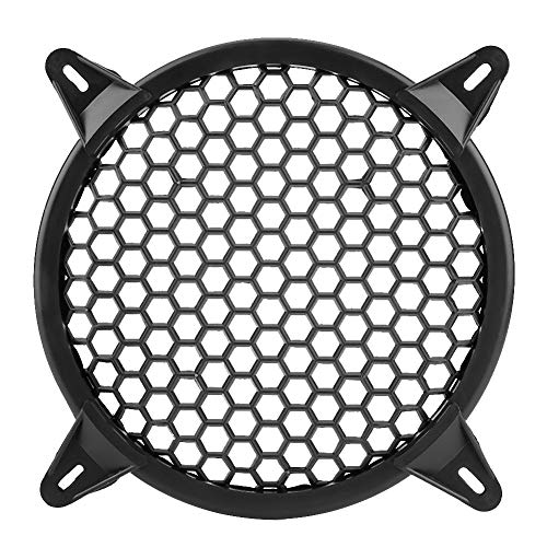Cocoarm Couverture en Maille en Plastique pour Audio de Voiture, Protection de Haut-Parleur Noire Durable pour la Protection du Caisson de Basses et Une Décoration élégante, 6 8 10 12 Pouces pour (6
