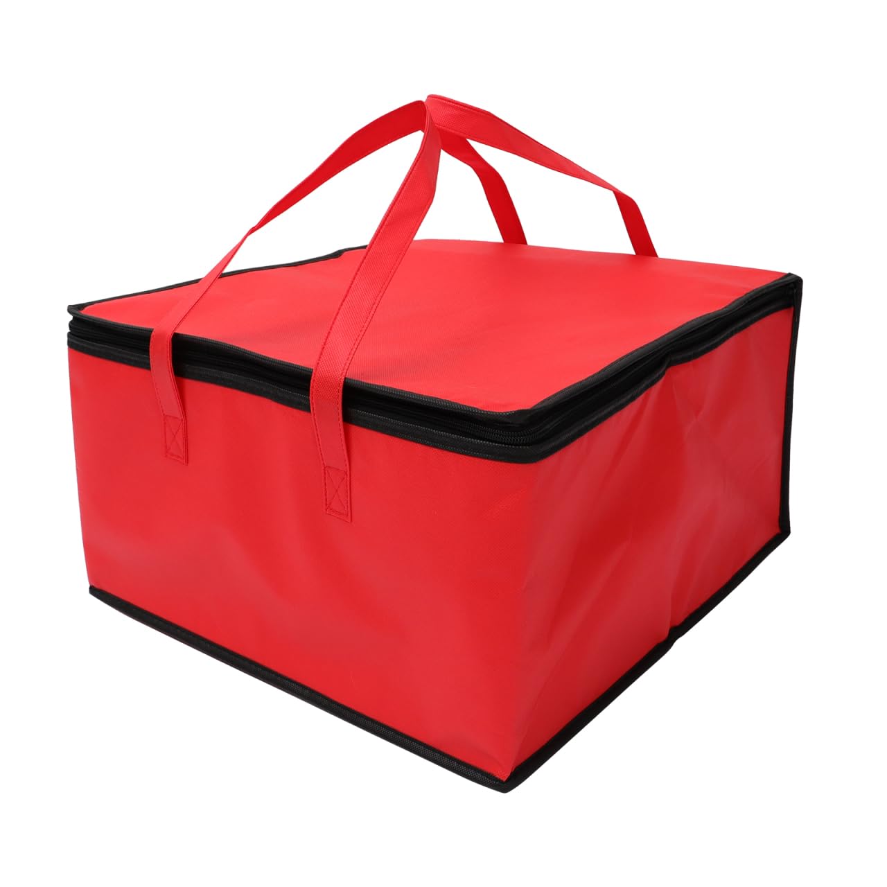 Operitacx Isolierte Kühltasche, Faltbar Lebensmittel Tasche, 44 * 44 * 24cm Pizza Pizza Wärmer, Picknick Kühl Transport für Hot Food Getränk Träger