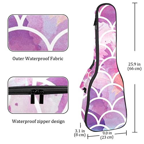 Housse pour ukulélé avec motif écailles de sirène Rose 10 mm Rembourrage épais 53,3 cm Sac de transport avec sangles… - Les Beatles, Paul McCartney, John Lennon, RIngo Starr, George Harrison Housse pour ukulélé avec motif écailles de sirène Rose 10 mm Rembourrage épais 53,3 cm Sac de transport avec sangles… – Image 5