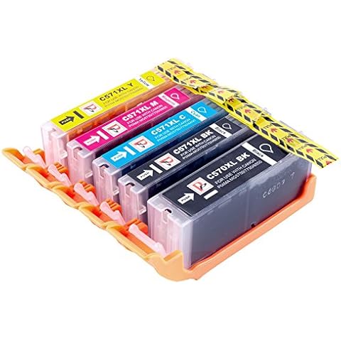 PerfectPrint Compatible Ink Cartridge Replacement for Canon PIXMA MG5750 MG6850 MG5751 MG6851 MG5753 MG5752 MG6852 MG6853 MG5700 MG6800 TS6050 TS6052 TS6051 TS5050 TS5055 TS5053 MG7751 (5-Pack) Cover