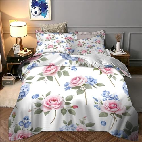 Housse de Couette Cygnes Romantiques King en Microfibre Premium 3D