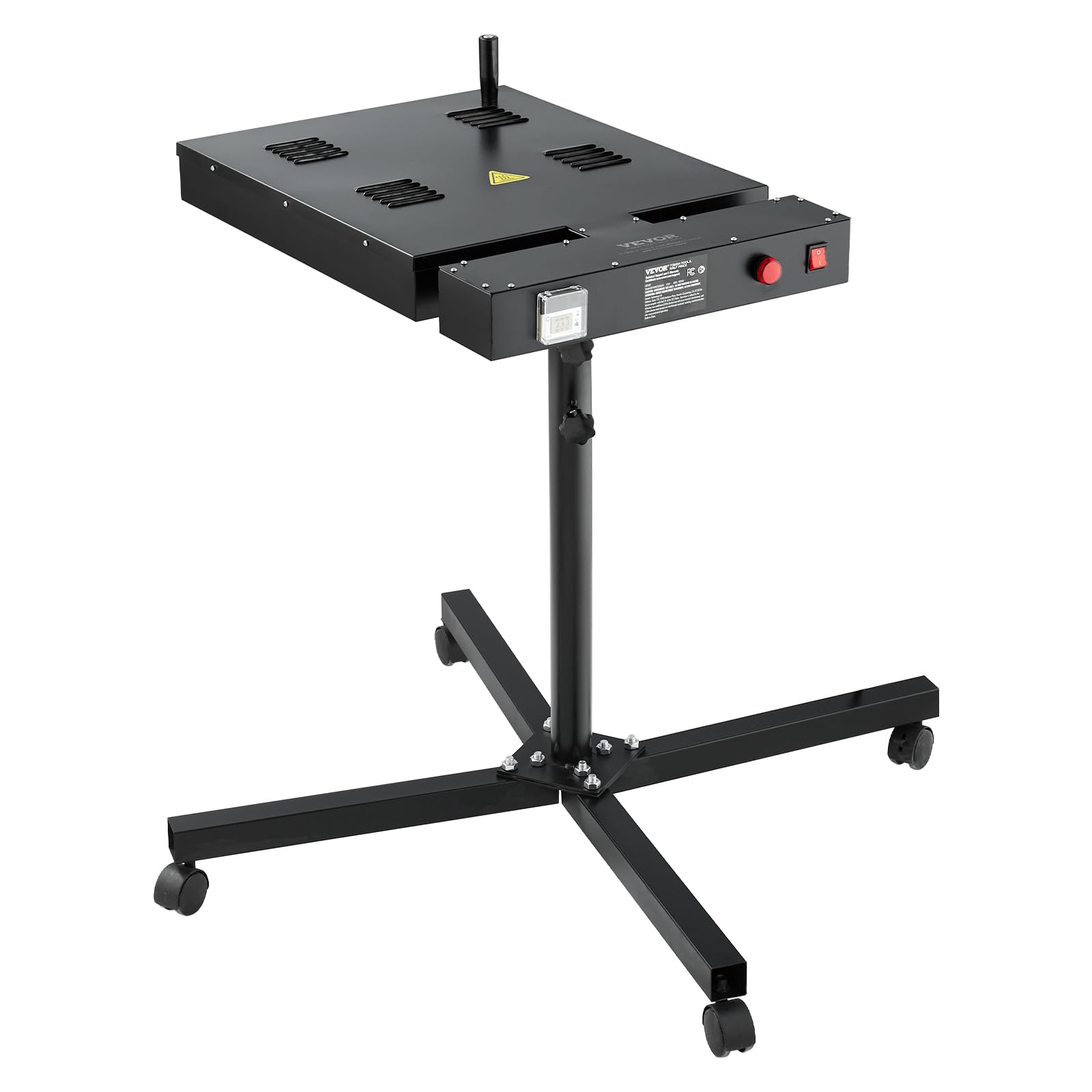 VEVOR Essiccatore 18 x 18 Pollici per Serigrafia, Controllo Temperatura 0-750 ℉, Essiccatore per Serigrafia ad Alta Potenza con Supporto Regolabile in Altezza, Rotazione a 360°