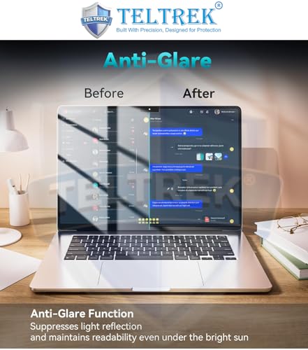 Image of Eye Friendly AntiBlue Light, Anti UV, Anti Glare Matte Finish Screen Guard Designed For Macbook Air 13.6 Inch M2 / M3 / M4 Chip A2681 A3113 A3240 [2022-2025] Screen Protector