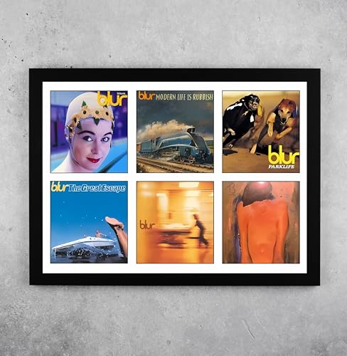Affiche BLUR cadre photo 32x24 cm poster albums de musique décoration intérieure A4
