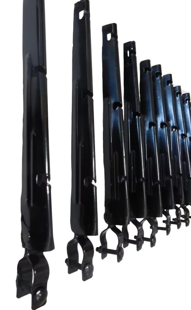 Barbwire Arm Extension - Black - Install onto 1-5/8 Top Rail Only - Made in America - Set of 9