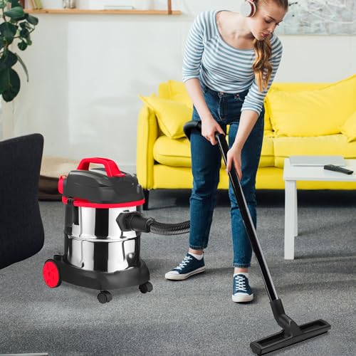 Alivio 20L Wet & Dry Vacuum Cleaner, Powerful 1200W Motor Wet and Dry Vacuum Cleaner with Advanced HEPA 13 Filtration, Powerful Cleaning for Every Mess, Carpets, Hard Floors (Red) 5 Alivio 20L Wet & Dry Vacuum Cleaner, Powerful 1200W Motor Wet and Dry Vacuum Cleaner with Advanced HEPA 13 Filtration, Powerful Cleaning for Every Mess, Carpets, Hard Floors (Red) - Image 5