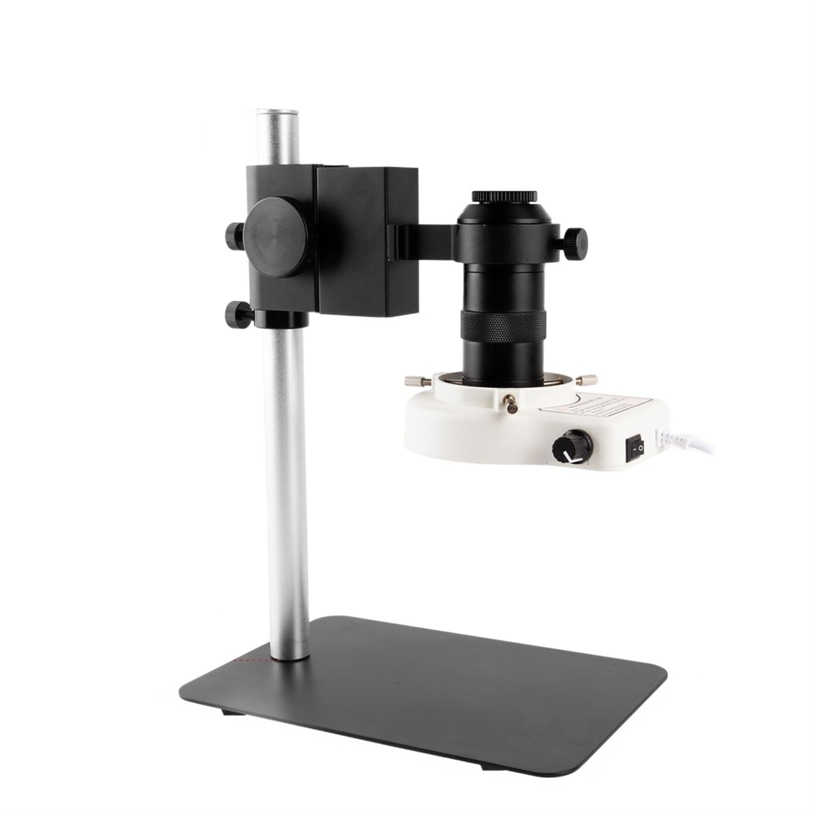 Microscopio Digitale da 13 MP per Elettronica, Ingrandimento 130X, Obiettivo con Attacco C, Compatibile con Hdmi, Vga, Videocamera per Microscopio Digitale Industriale, S,Set A