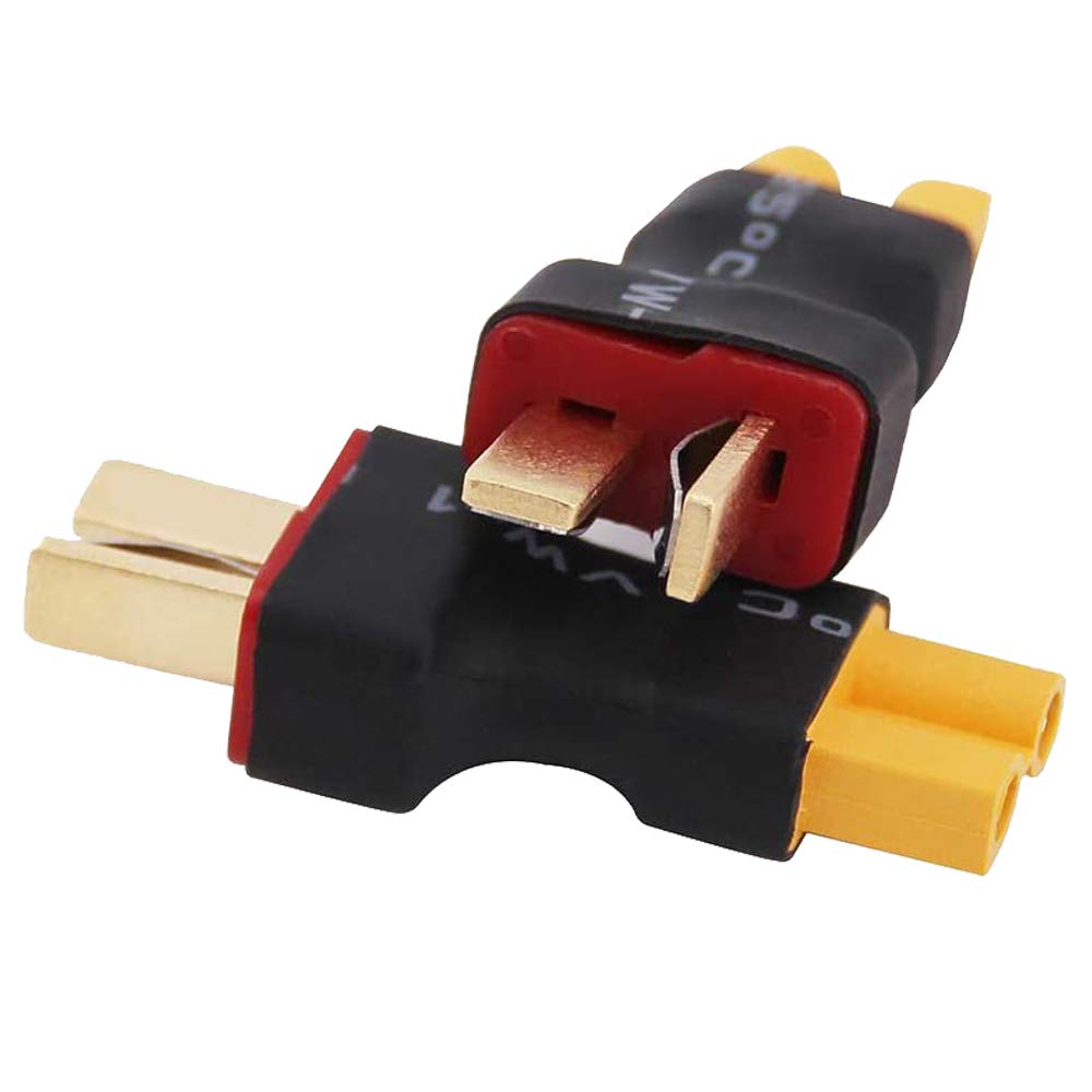 XT90 Male To HXT 4mm Female Adapter (No Wires) - For RC Car Batteries Like Turnigy & Gens Ace