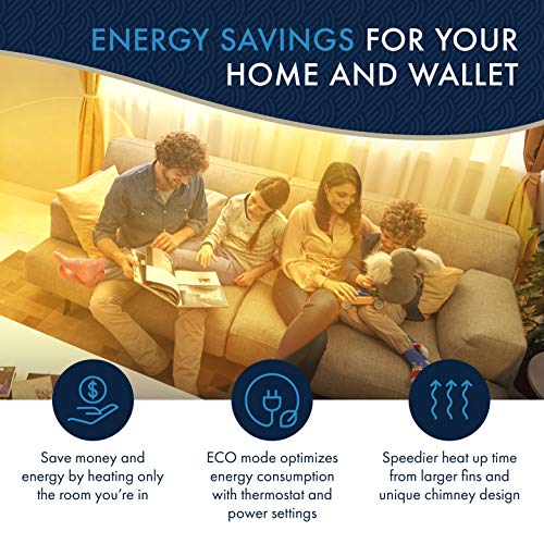 DeLonghi Dragon Digital Oil Filled Radiator Heater, 1500W Electric Space Heater for indoor use, programmable timer, Energy Saving, full room heater with safety features TRD40615EBK, 16"x10"x26", Black