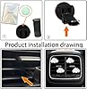 4 Pcs Cloud Air Vent Clips, Funny Car Diffuser Vent Clips Cute Car Air Fresheners Vents Clips Interior Decor Charm Accessories Decoration for Women Automobile Aroma Diffusers (White) #4