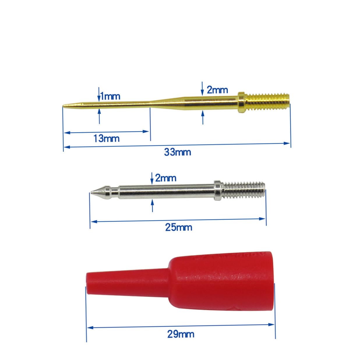 Kit Puntali Multimetro con Cavi a Molla per Strumenti di Misura Elettrica Sonda Test Plug per Test Isolamento e Circuiti
